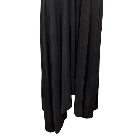 Dolan Black Halter T-Shirt Dress Handkerchief Hem Deep Armholes Size S - Picture 7 of 11